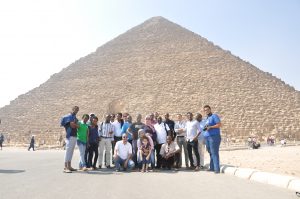 group picture journalist researchers cairo
